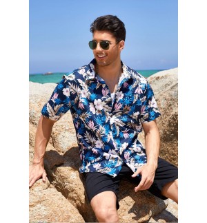 Men's Hawaiian Tropical Shirt Short Sleeve
