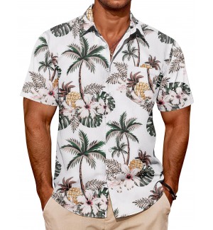 Men's casual short-sleeved shirt